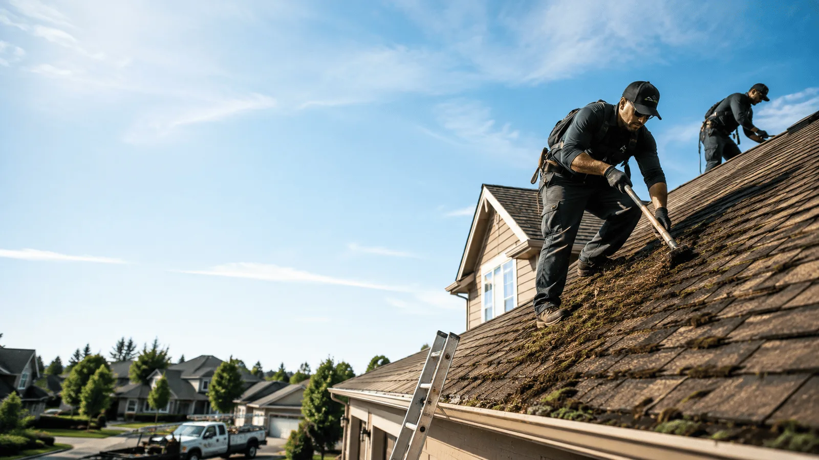 Roof Moss Removal in Fulton, IL near me